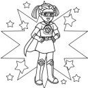 Earth Saver Girl Color Sheet