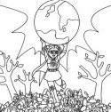 Earth Saver Girl Color Sheet